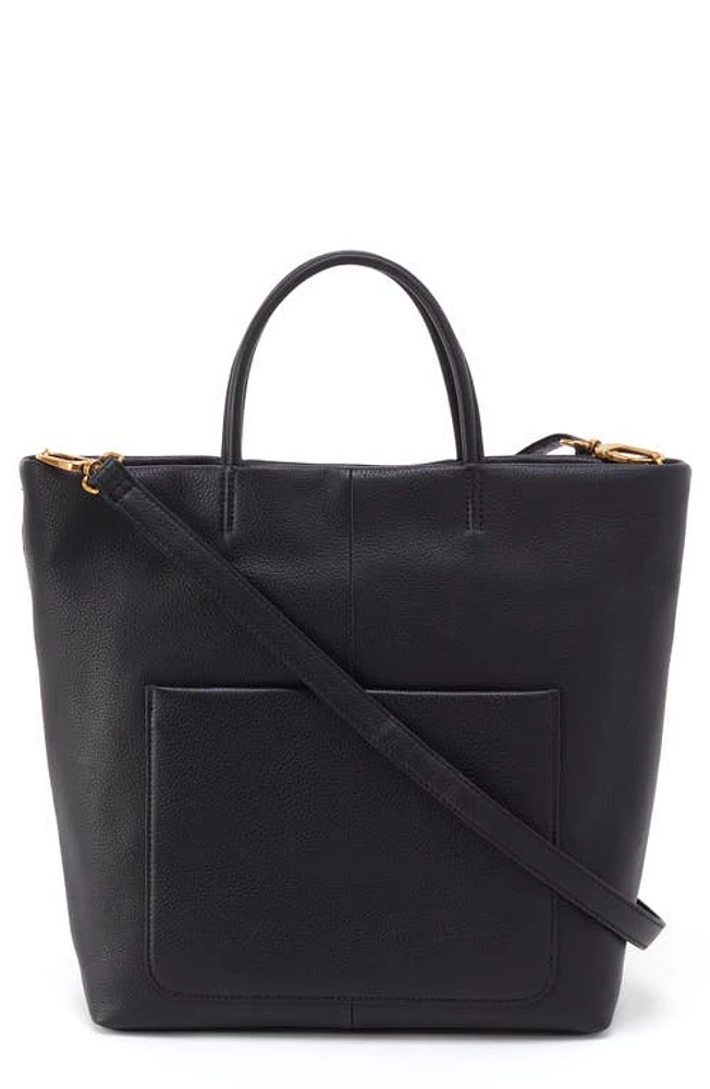 HOBO Tripp Leather Tote in Black at Nordstrom