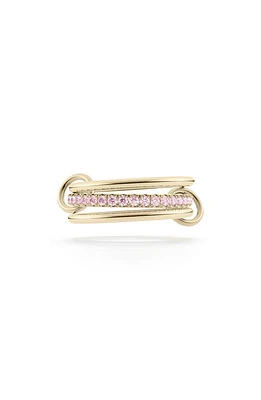 Spinelli Kilcollin Tigris Pavé Pink Sapphire Linked Rings in Yellow Gold at Nordstrom, Size 7