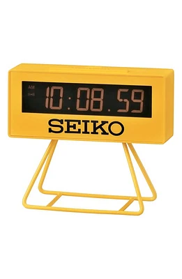 Seiko Mini Marathon Alarm Clock in Yellow at Nordstrom