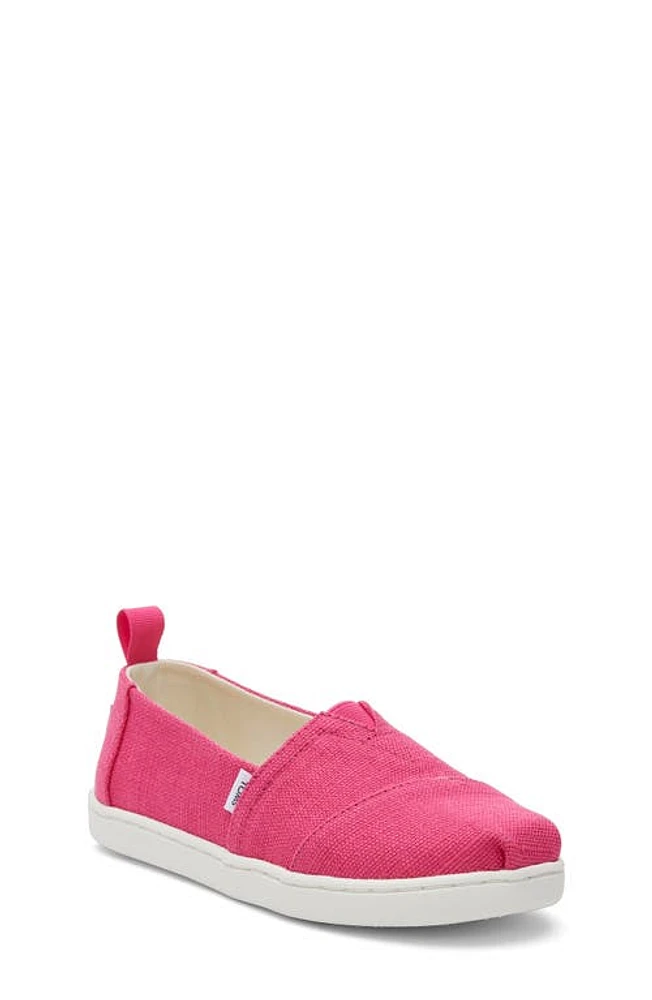 TOMS Kids' Alpargata Sneaker Bright Pink at Nordstrom, M