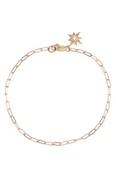 Anzie Classique Paper Clip Starburst Bracelet in Yellow Gold at Nordstrom