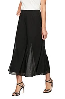 Alex Evenings Crop Wide Leg Pants Black at Nordstrom,