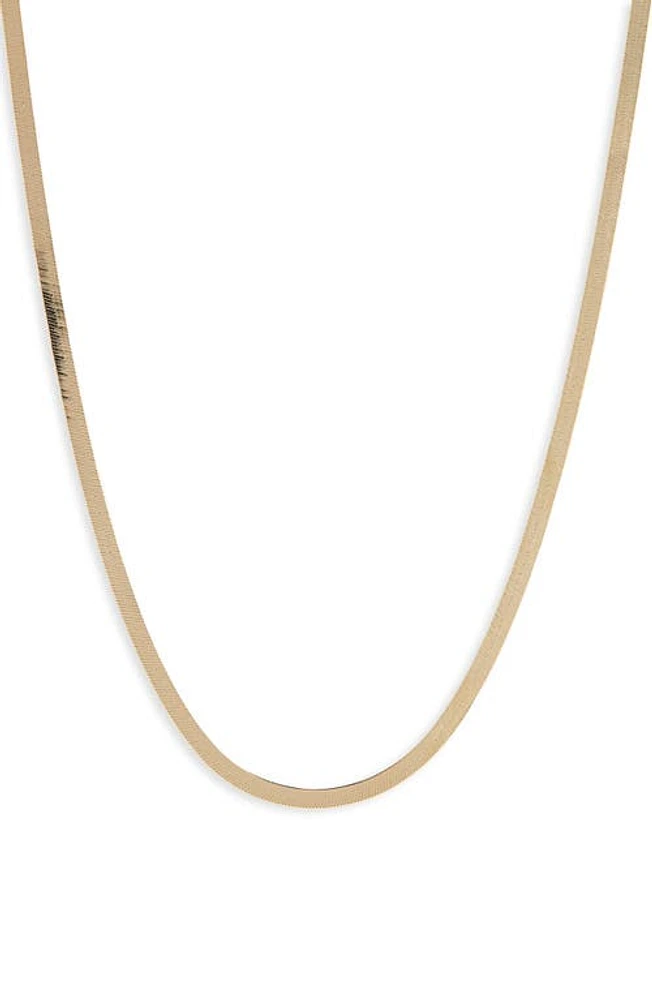 Argento Vivo Sterling Silver Herringbone Chain Necklace in Gold at Nordstrom