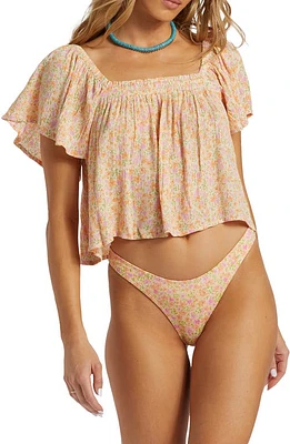 Billabong Dream of You Floral Top Pink at Nordstrom,