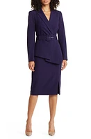 Tahari ASL Nested Belted Jacket and Skirt at Nordstrom,