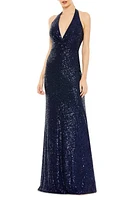 Mac Duggal Sequin Halter Neck Gown at Nordstrom,