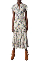 Zadig & Voltaire Razy Soft Bouquet Tulip Sleeve Dress Mastic at Nordstrom,