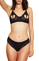 Hauty Mesh Underwire Bra Black at Nordstrom,