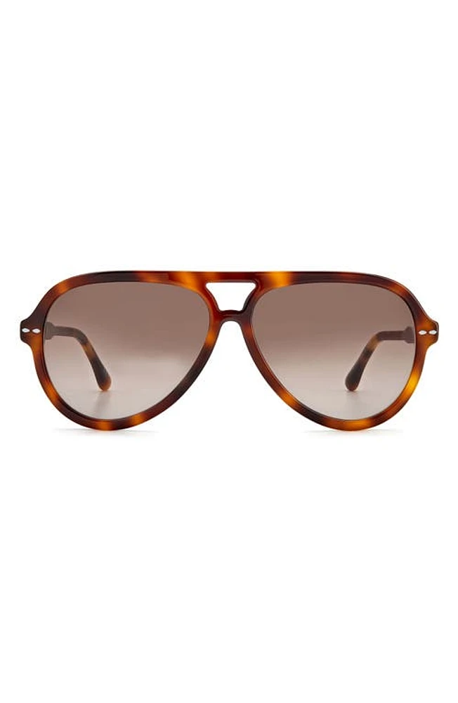 Isabel Marant 59mm Gradient Aviator Sunglasses in Brown at Nordstrom