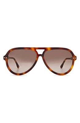 Isabel Marant 59mm Gradient Aviator Sunglasses in Brown at Nordstrom