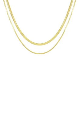 Panacea Layered Snake Chain Necklace in Gold at Nordstrom