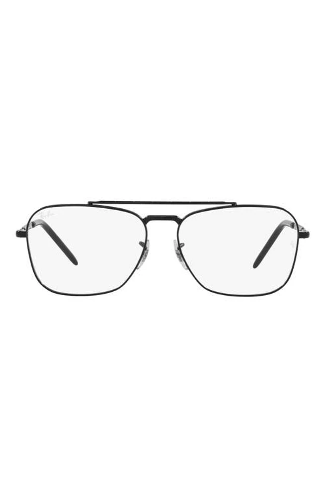 Ray-Ban New Caravan 58mm Square Optical Glasses in Black at Nordstrom