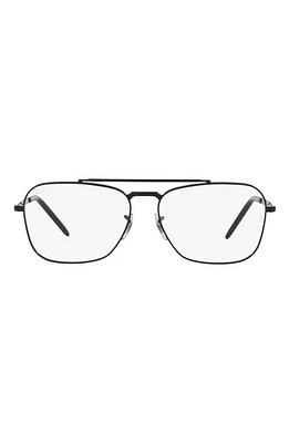 Ray-Ban New Caravan 58mm Square Optical Glasses in Black at Nordstrom