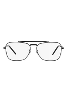 Ray-Ban New Caravan 58mm Square Optical Glasses in Black at Nordstrom