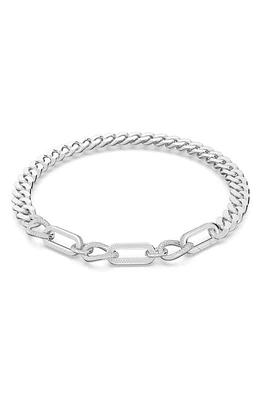 Swarovski Dextera Mixed Link Necklace in Silver at Nordstrom