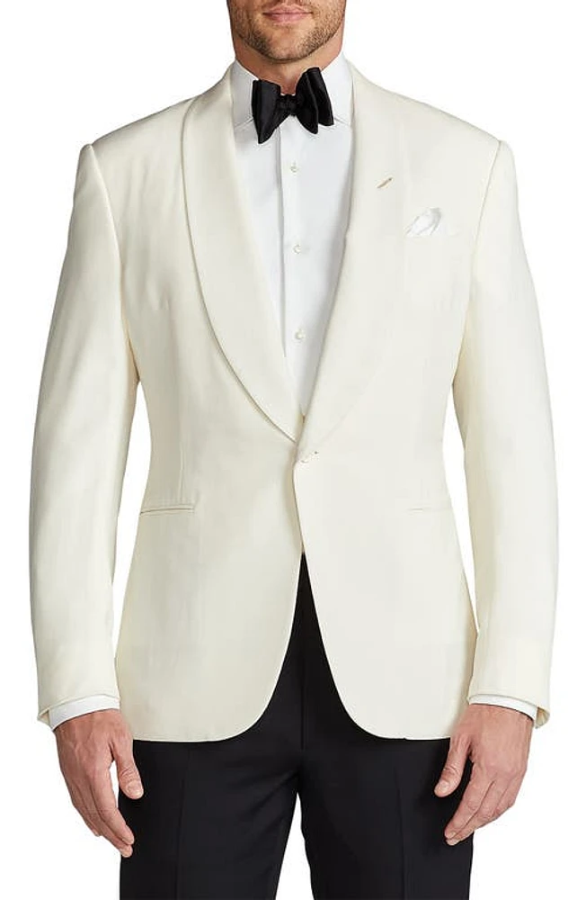 Ralph Lauren Purple Label Gregory Wool Barathea Dinner Jacket Cream at Nordstrom, Us