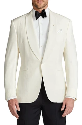 Ralph Lauren Purple Label Gregory Wool Barathea Dinner Jacket Cream at Nordstrom, Us