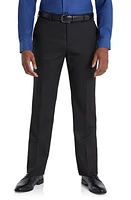 Johnny Bigg Vitori Textured Birdeye Stretch Dress Pants in Black at Nordstrom, Size 50