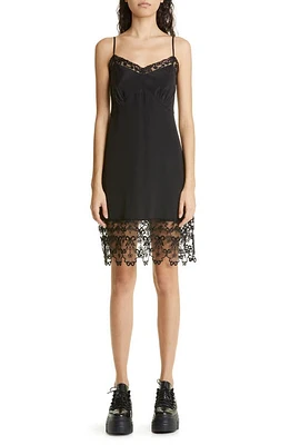 Simone Rocha Lace Trim Mini Slipdress Black at Nordstrom, Us