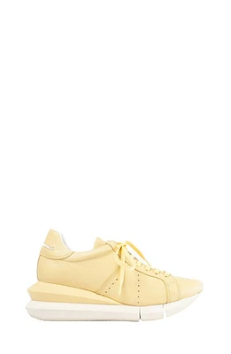 Paloma Barcelo Alenzon Wedge Sneaker in Pastel Yellow at Nordstrom, Size 8Us