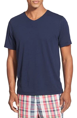 Daniel Buchler V-Neck Peruvian Pima Cotton T-Shirt in Navy at Nordstrom, Size Small