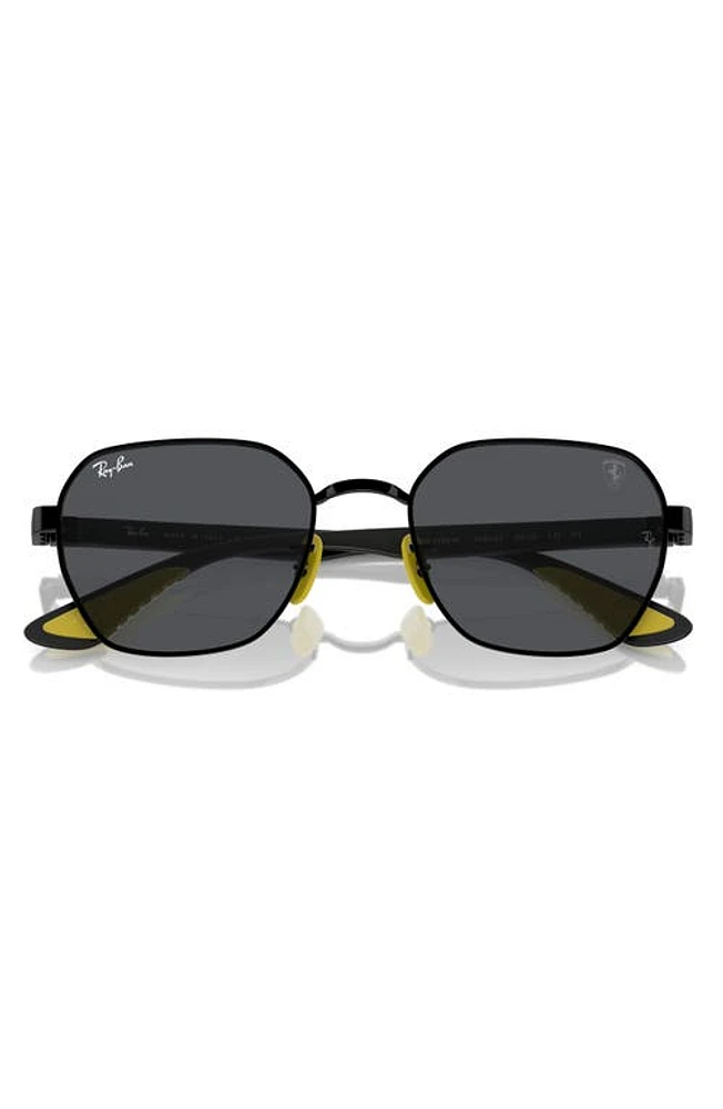 Ray-Ban x Scuderia Ferrari 54mm Chromance Irregular Sunglasses in Black at Nordstrom