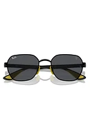 Ray-Ban x Scuderia Ferrari 54mm Chromance Irregular Sunglasses in Black at Nordstrom