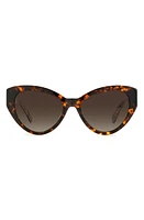 Kate Spade New York paisleigh 55mm gradient cat eye sunglasses in Havana/Brown at Nordstrom