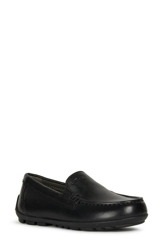 Geox New Fast Moc Toe Loafer Black at Nordstrom