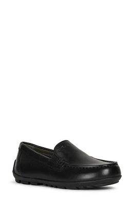 Geox New Fast Moc Toe Loafer Black at Nordstrom