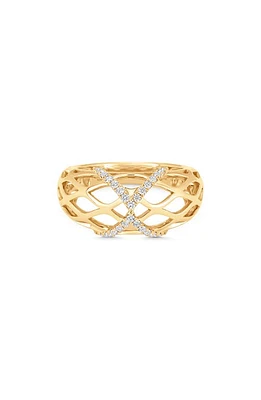 Sara Weinstock Dentelle Wave Diamond Ring in Yellow Gold at Nordstrom, Size 7