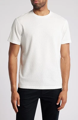 Emporio Armani Herringbone Cotton Polo Off White at Nordstrom,