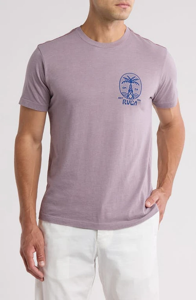 RVCA Cliff Shore Graphic T-Shirt Gray Ridge at Nordstrom,