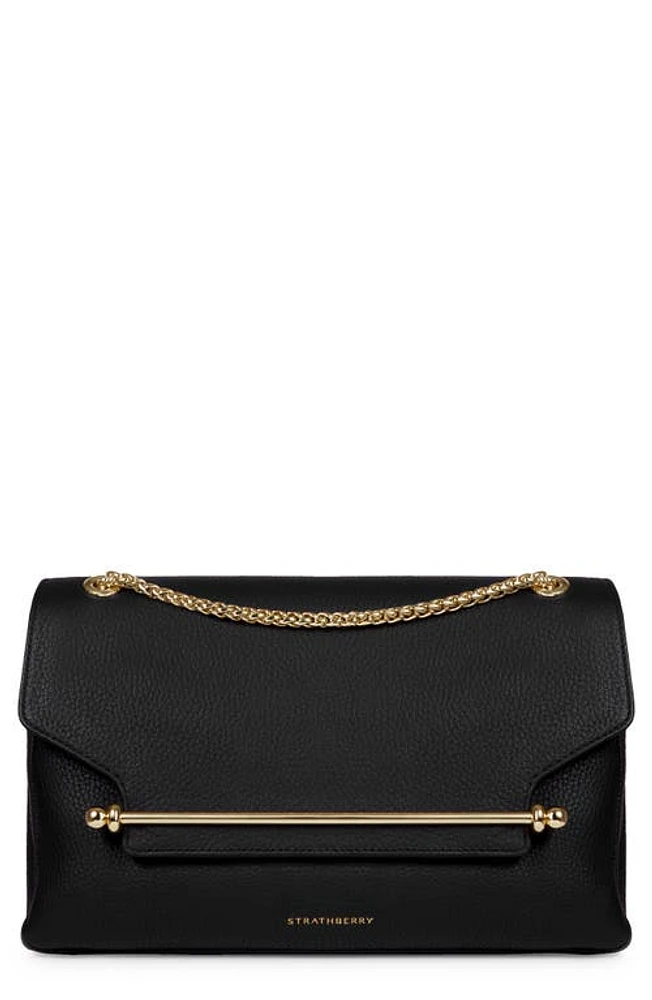 Strathberry East/West Leather Shoulder Bag in Black at Nordstrom