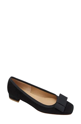 ANN MASHBURN Bridgette Bow Flat Suede at Nordstrom