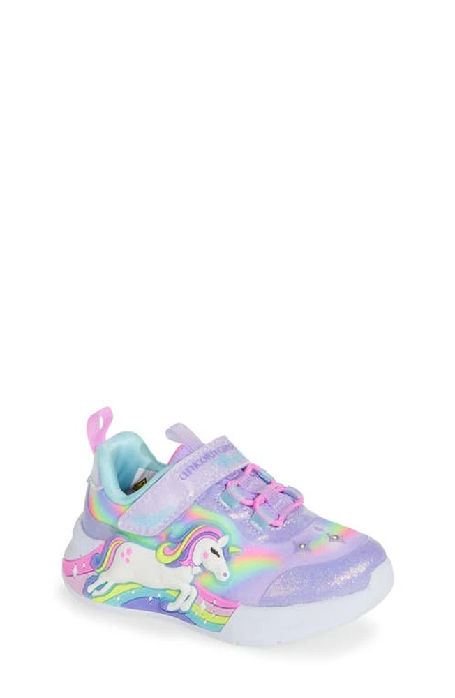 SKECHERS Kids' Unicorn Chaser Sneaker Lavender/Multi at Nordstrom, M