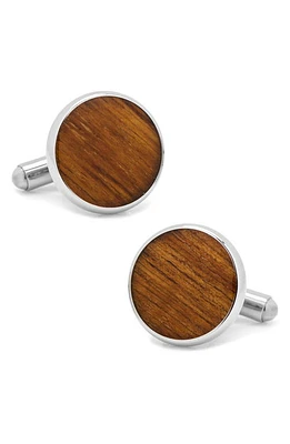 Cufflinks, Inc. Wood Inlay Cuff Links in Brown at Nordstrom