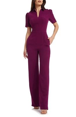 Dress the Population Gloria Front Zip Jumpsuit at Nordstrom,