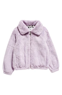 Lola & the Boys Kids' Sky Faux Fur Jacket Lavendar at Nordstrom,