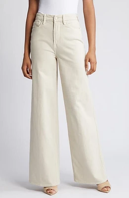 Good American Skate High Waist Wide Leg Jeans Bone001 at Nordstrom,