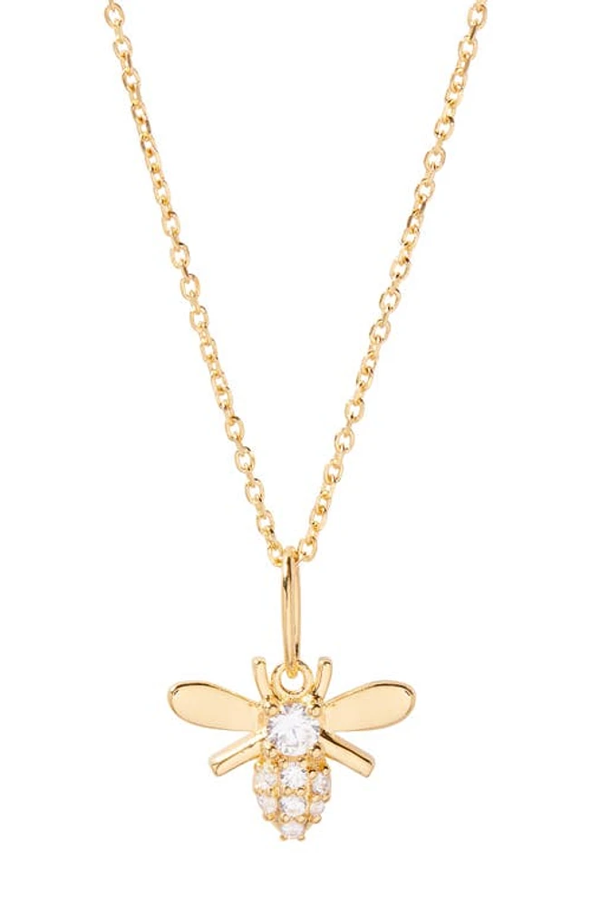 Brook and York Adeline Bee Pendant Necklace in Gold at Nordstrom