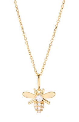 Brook and York Adeline Bee Pendant Necklace in Gold at Nordstrom