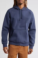 Carhartt Work Progress Chase Cotton Blend Hoodie Blue /Gold at Nordstrom,