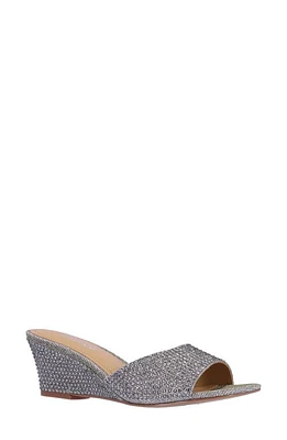 J. Reneé Coralie Wedge Slide Sandal Pewter at Nordstrom,