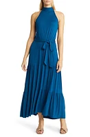 Loveappella Tiered Halter Maxi Dress at Nordstrom,