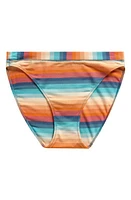 MeUndies FeelFree High Cut Bikini Pool Stripes at Nordstrom,