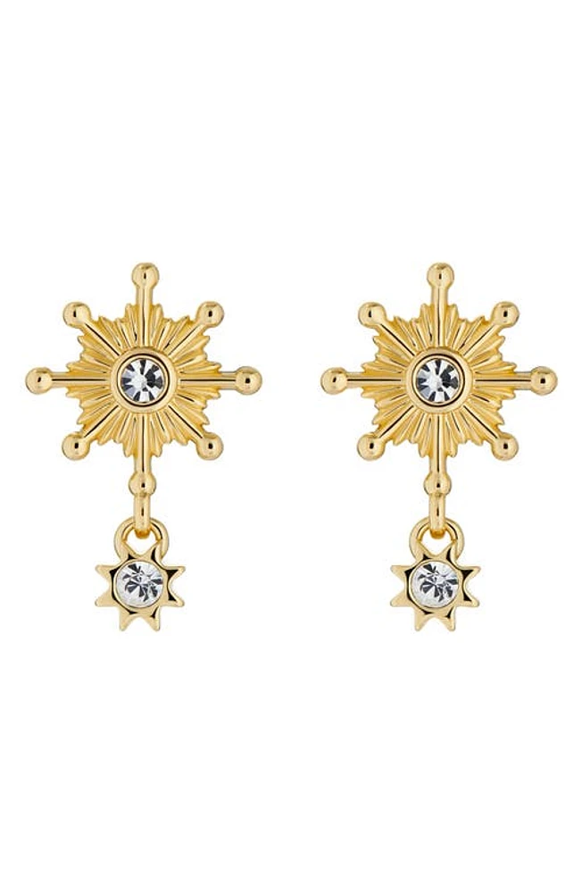 Ted Baker London Celtis Celestial Cubic Zirconia Star Drop Earrings in Gold Tone/Clear Crystal at Nordstrom