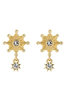 Ted Baker London Celtis Celestial Cubic Zirconia Star Drop Earrings in Gold Tone/Clear Crystal at Nordstrom