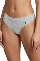 Polo Ralph Lauren Stretch Cotton Thong Heather Grey at Nordstrom,