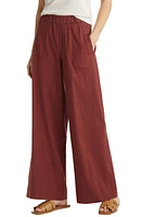 Wit & Wisdom High Waist Wide Leg Linen Blend Pants at Nordstrom,